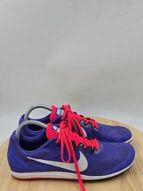 Nike Running Cleats Womens Purple Zoom Rival D Track Athletic 907567-500 sz 9.5